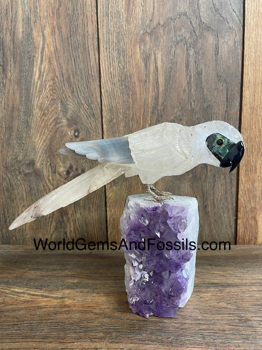 Crystal Bird On Stand  #7  Small