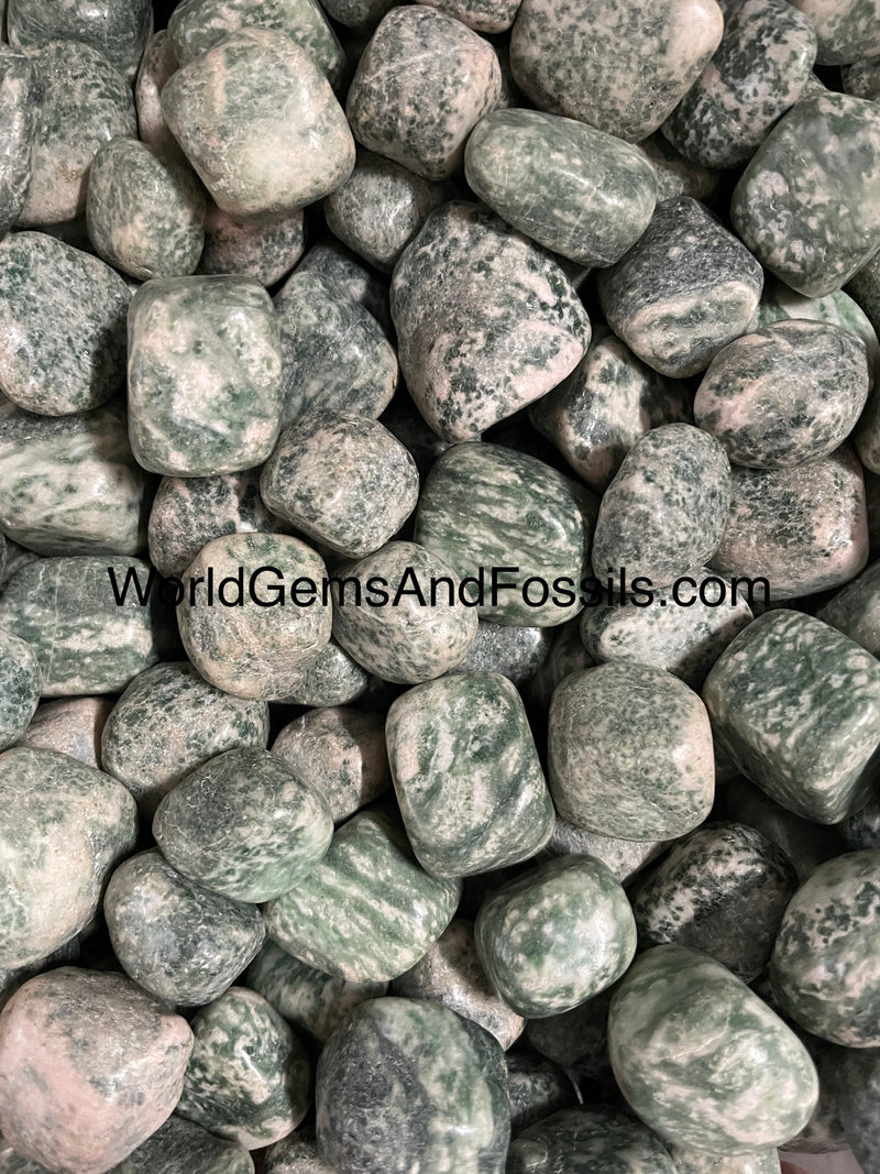 Green Spot Jasper Tumbled Stone 1 lb