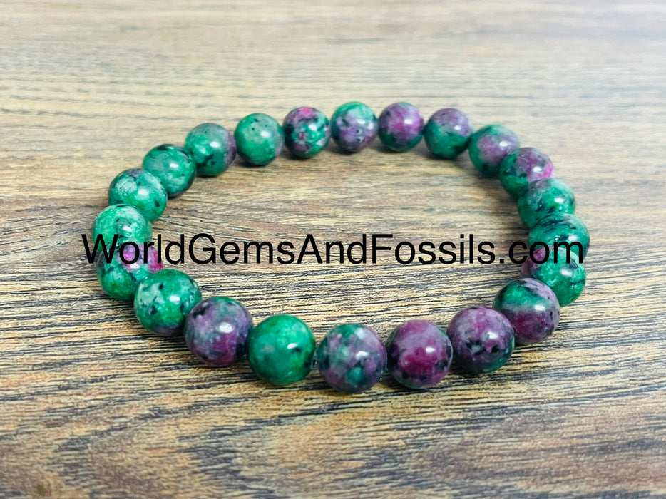 Ruby Zoisite Bracelet 8mm