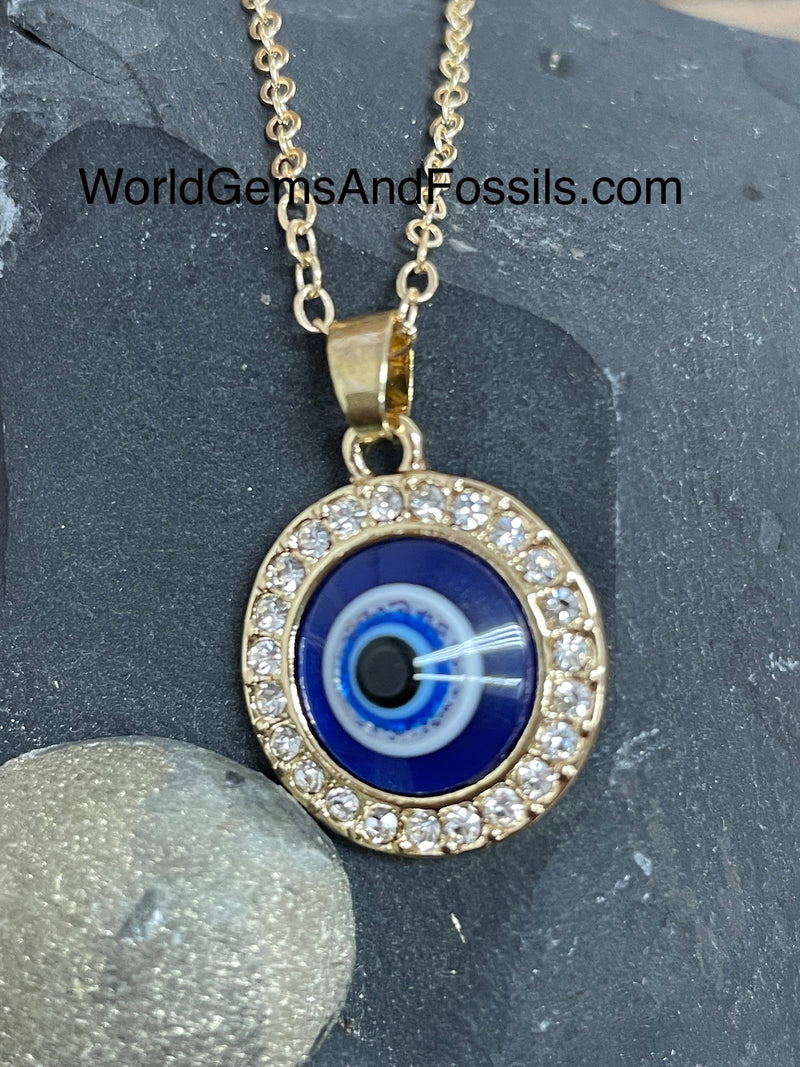 Evil Eye Necklace Gold Plated