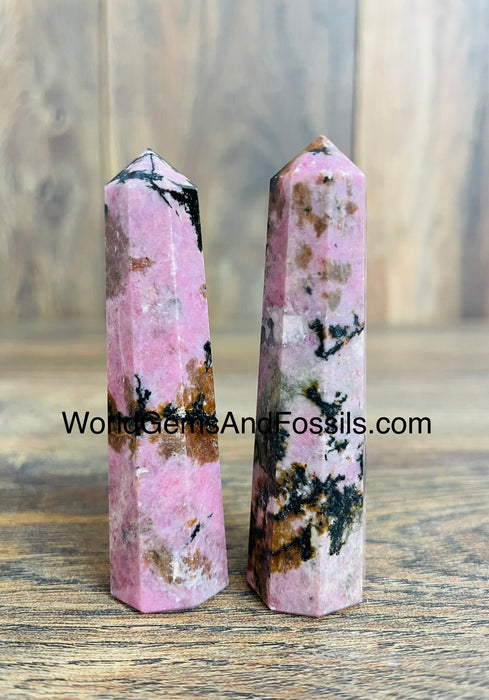 Rhodonite Obelisk 2.5"-3"