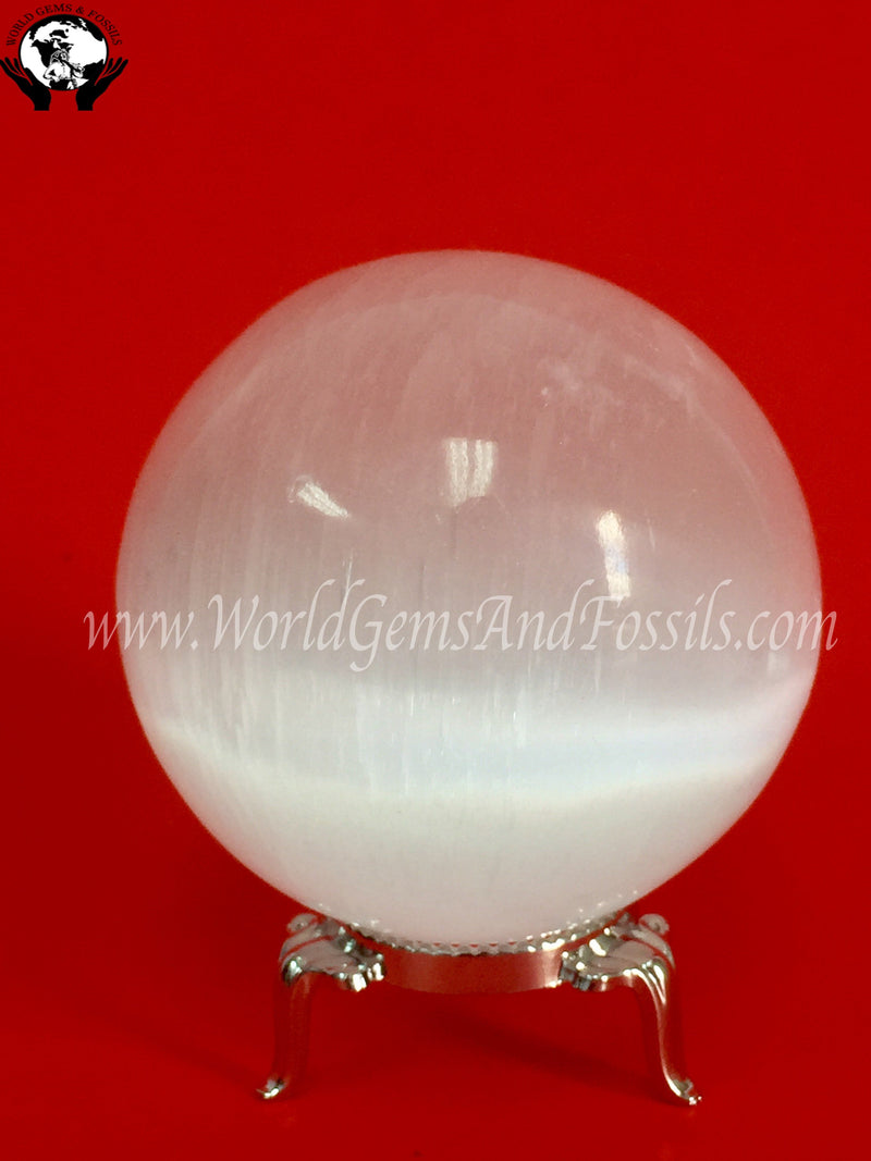 Selenite Sphere 79-83 mm White