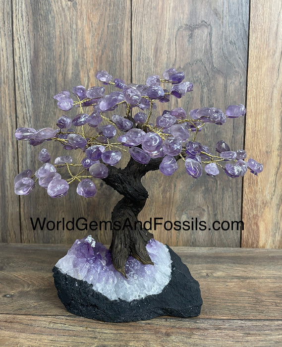 Amethyst Bonsai Tree On Amethyst Base #24