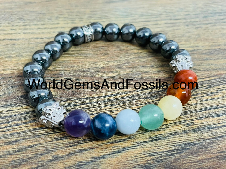 Hematite Chakra Bracelet 8mm