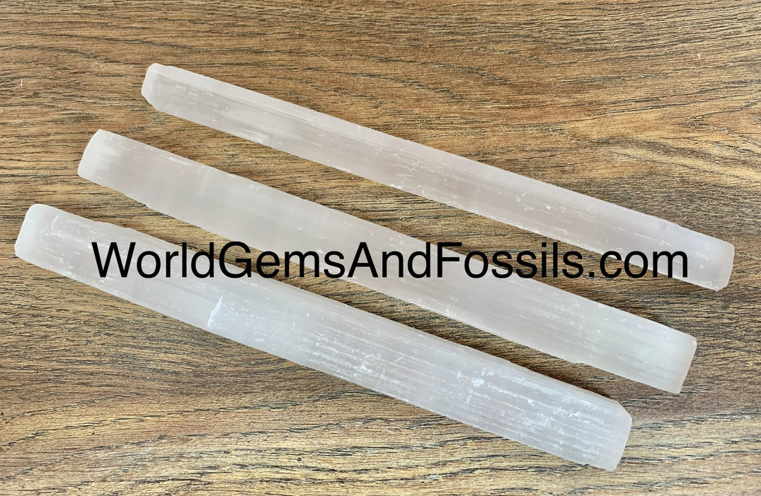 Selenite Stick Wand 8"
