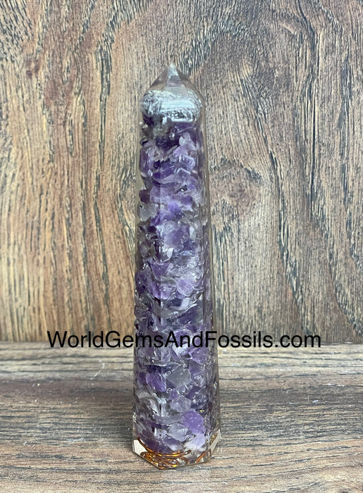 Amethyst Orgone Obelisk 4.5"