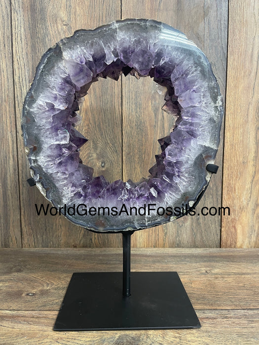 Amethyst Specimen On Stand 12.5”  #7 Ring