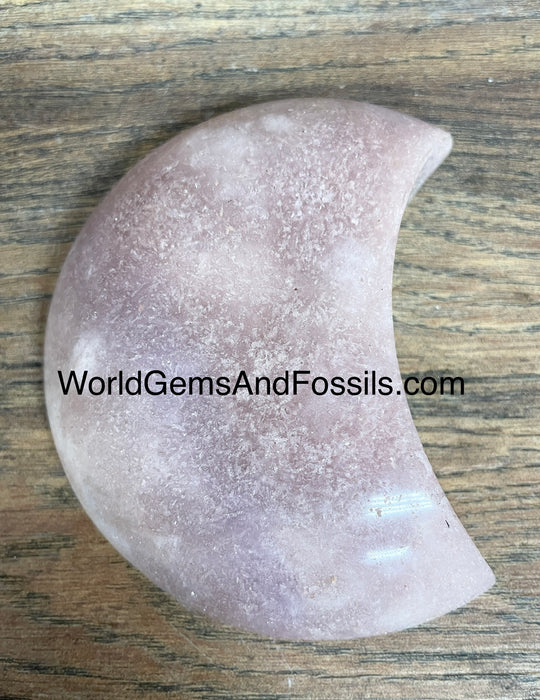 Pink Amethyst Moon 4”