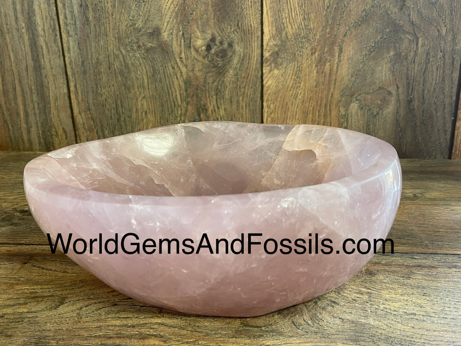 Rose Quartz Bowl 7.8” #1