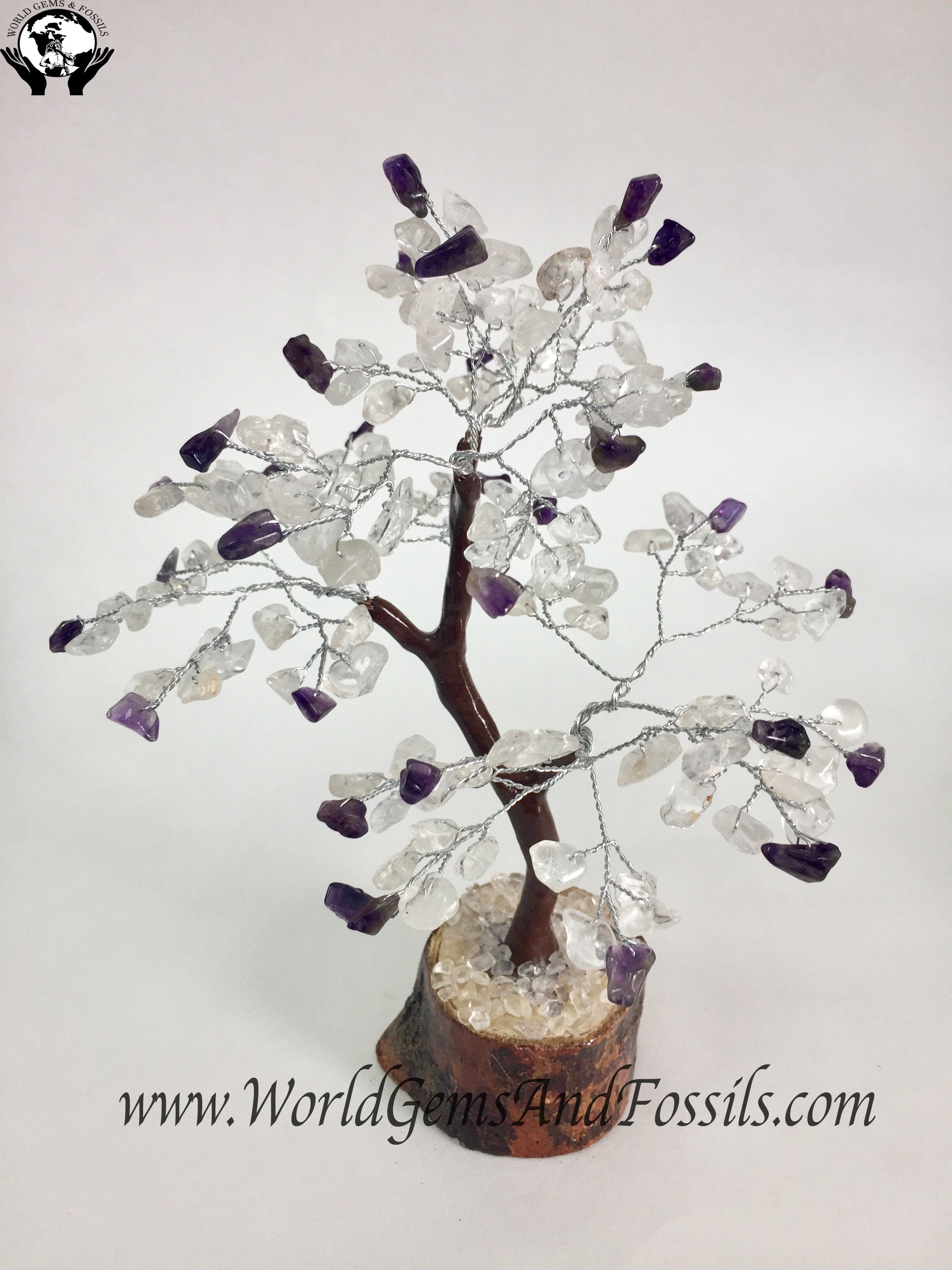 Amethyst Trees On Amethyst Base