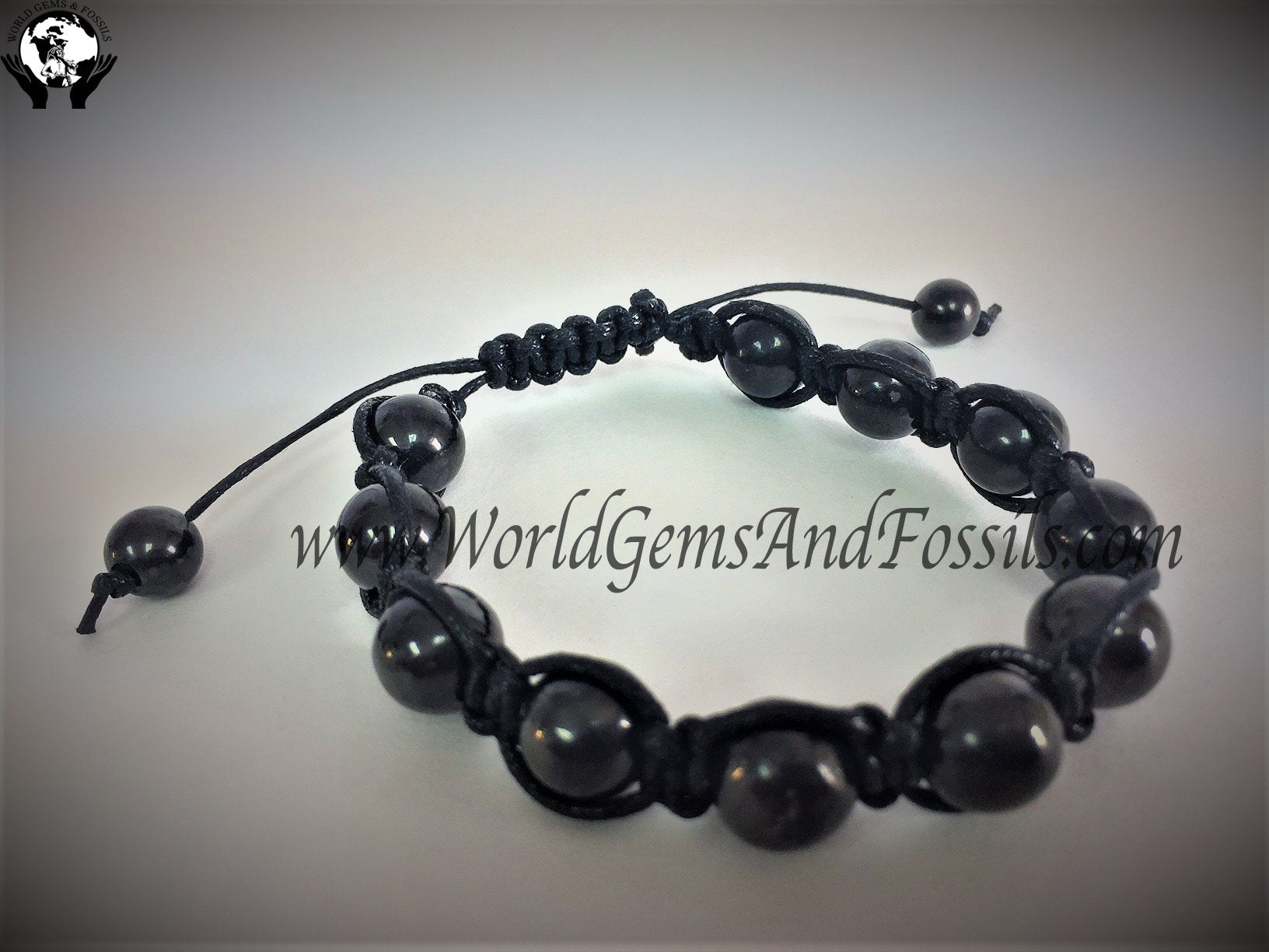 Shungite Wrapped Bead Bracelets