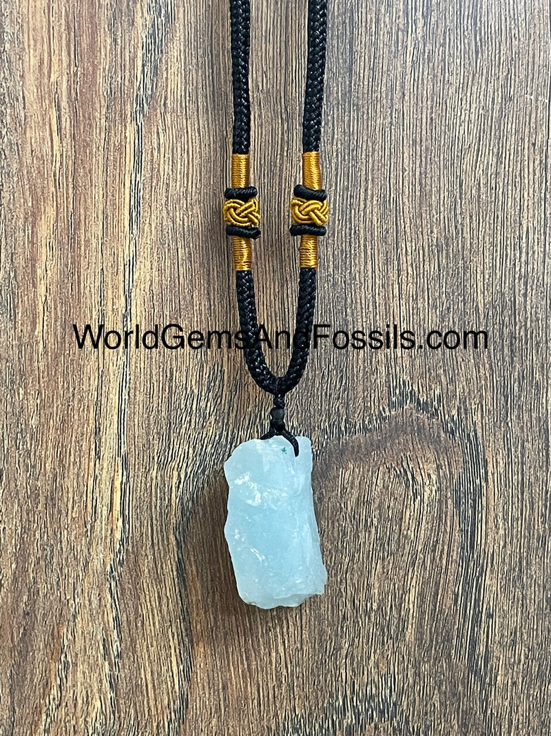 Aquamarine Necklace Natural Stone