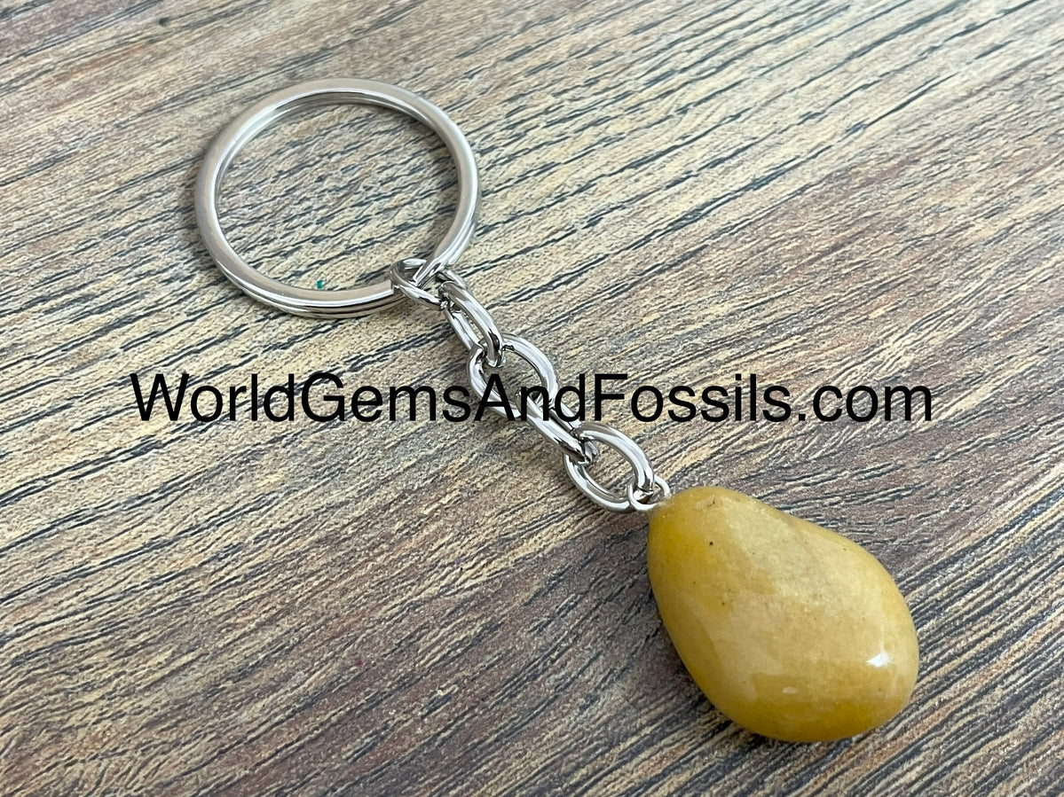 Yellow Jasper Keychain — World Gems And Fossils