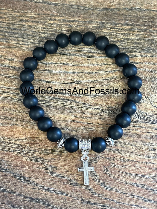 Lava Bracelet With Cross