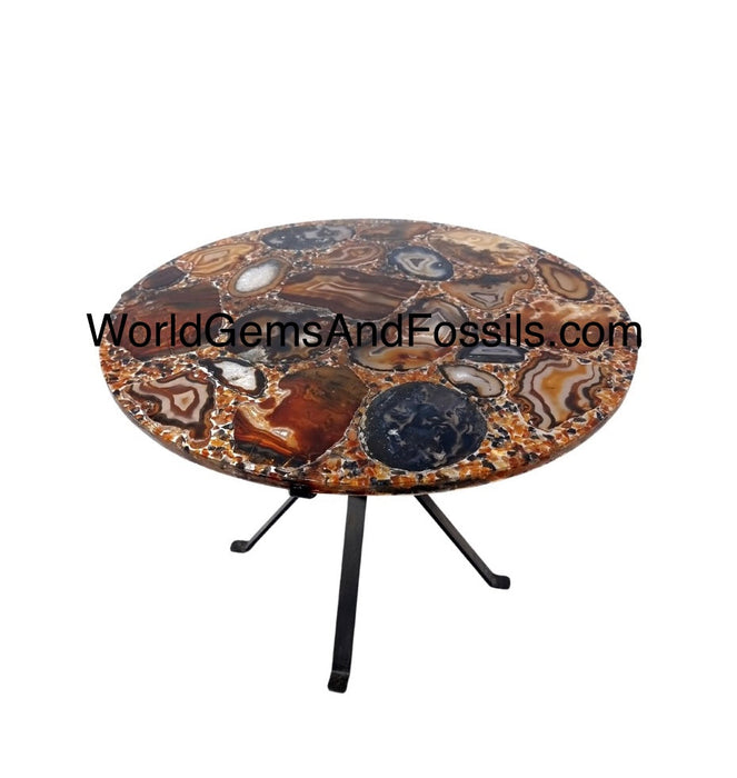 Brown Agate Table 60cm Pre Order