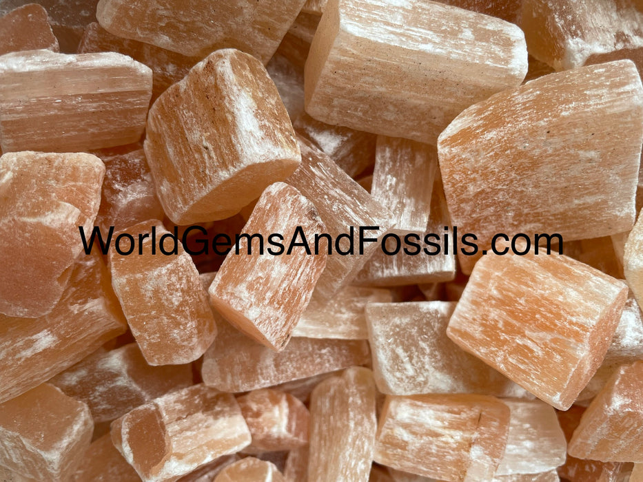 Orange Selenite Rough 1 lb