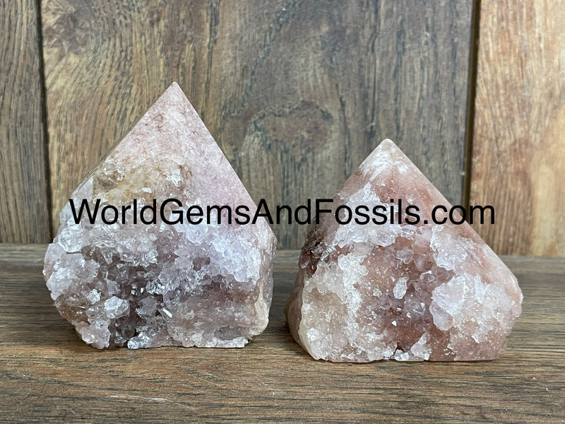 Pink Amethyst Point Polished Top 2 lb
