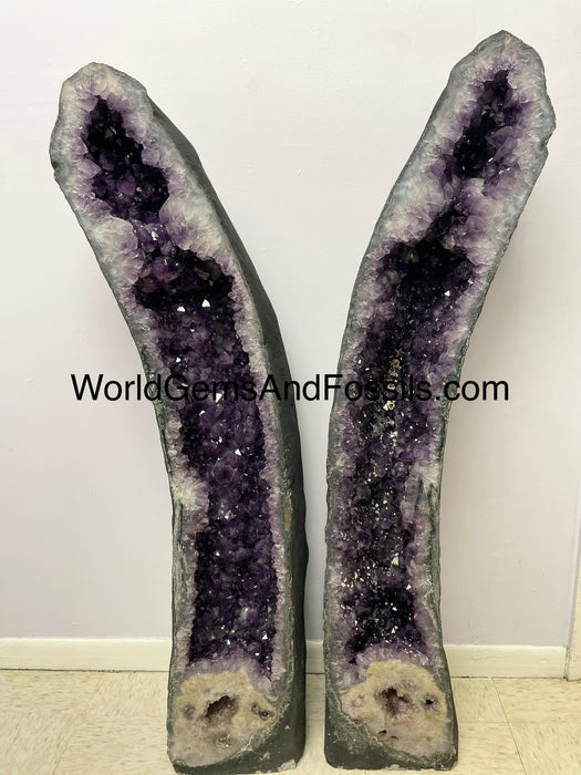 Amethyst Cathedral Pair 50.5” (4.2 feet) FREE Shipping