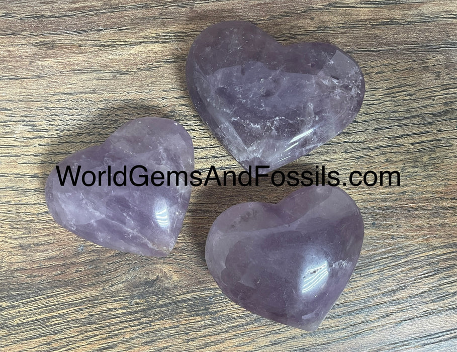 Amethyst Heart  1 lb  40-60mm