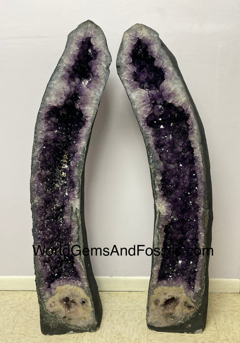 Amethyst Cathedral Pair 50.5” (4.2 feet) FREE Shipping