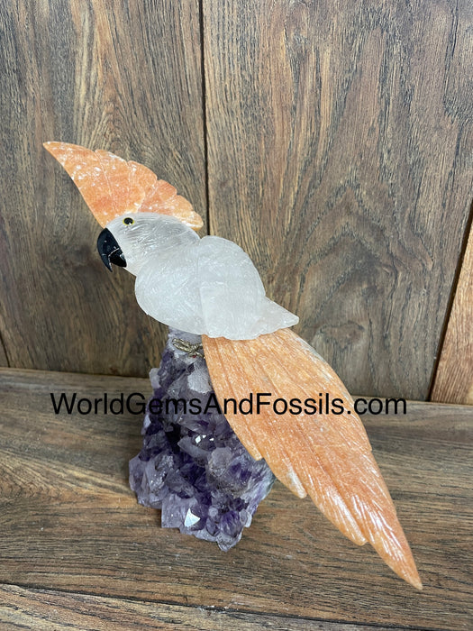 Crystal Bird On Stand  #9  Small