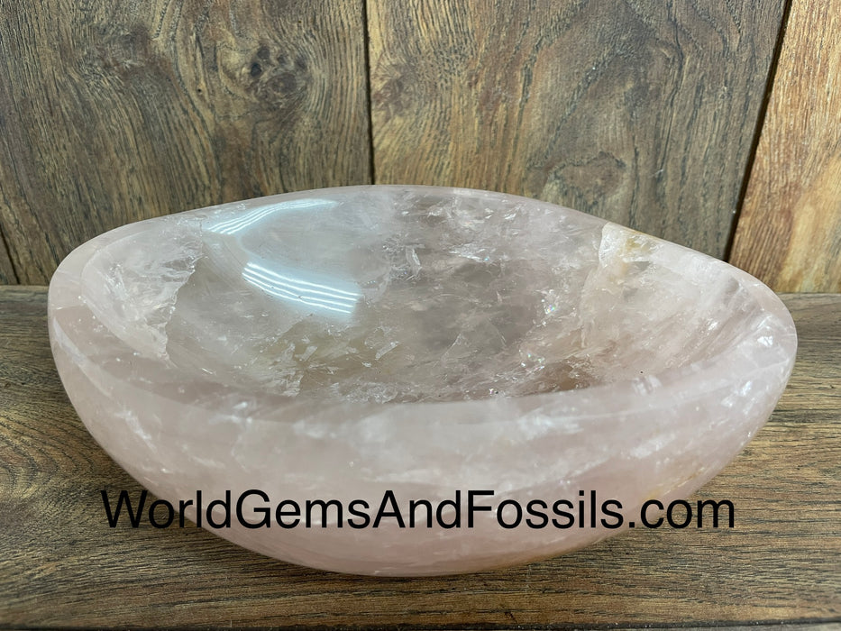 Rose Quartz Bowl  8” #6