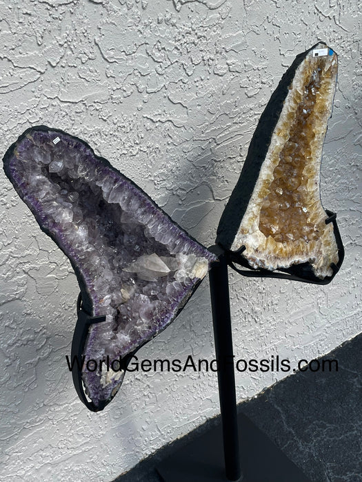 Amethyst Citrine Butterfly #2 41.5” x 27.5”