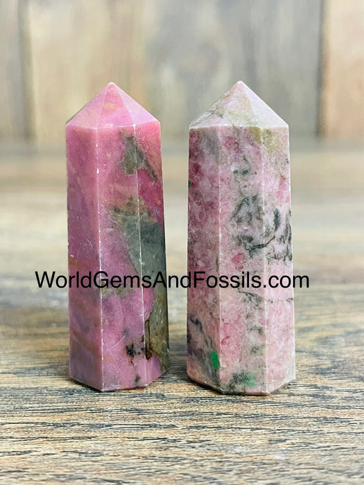 Rhodonite Obelisk 1.7"-2"