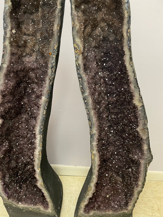 Amethyst Cathedral Pair 41.5” (3.5 feet)  FREE Shipping