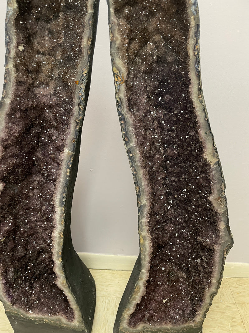 Amethyst Cathedral Pair 41.5” (3.5 feet)  FREE Shipping