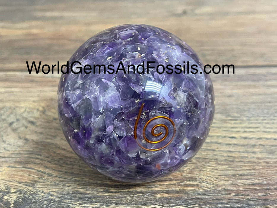 Amethyst Orgone Sphere 6cm