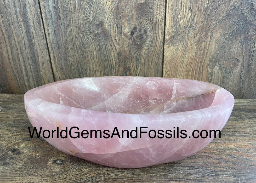 Rose Quartz Bowl 8” #3