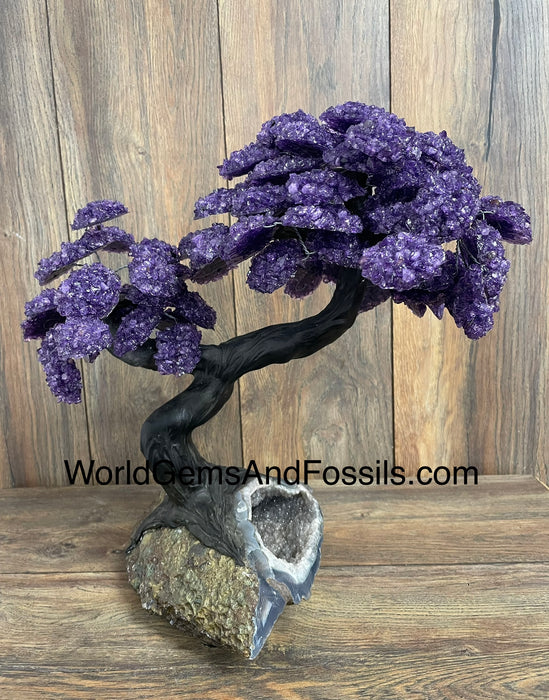 Amethyst Tree On Amethyst Base 15"