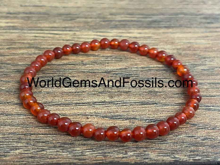 Carnelian Bracelet 4mm