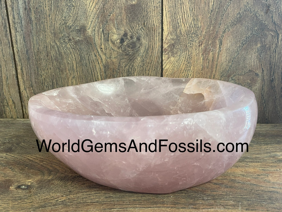 Rose Quartz Bowl 7.8” #1