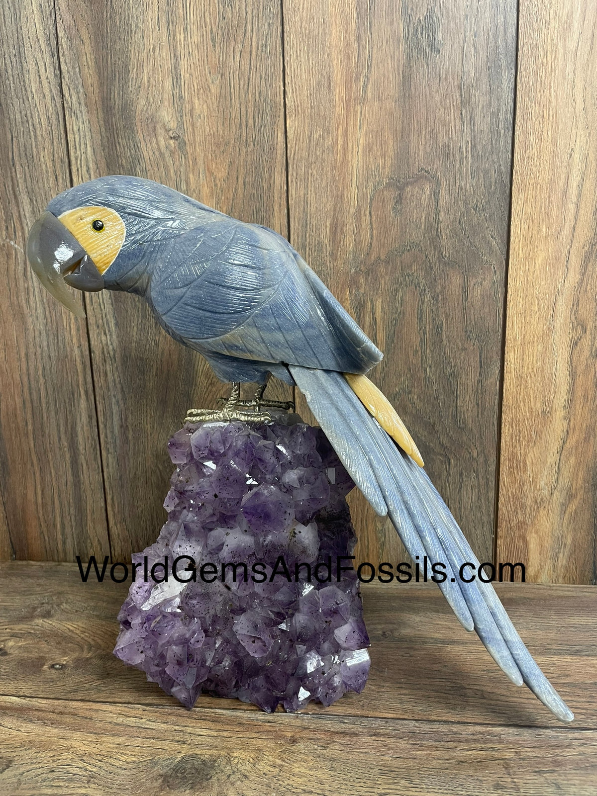 Crystal Bird On Stand #21 Ex Large — World Gems And Fossils