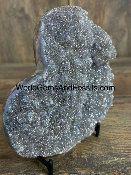 Aura Amethyst Heart 4.5”  #11