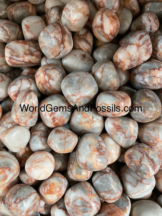 Red Network Jasper Tumbled Stone 1 lb