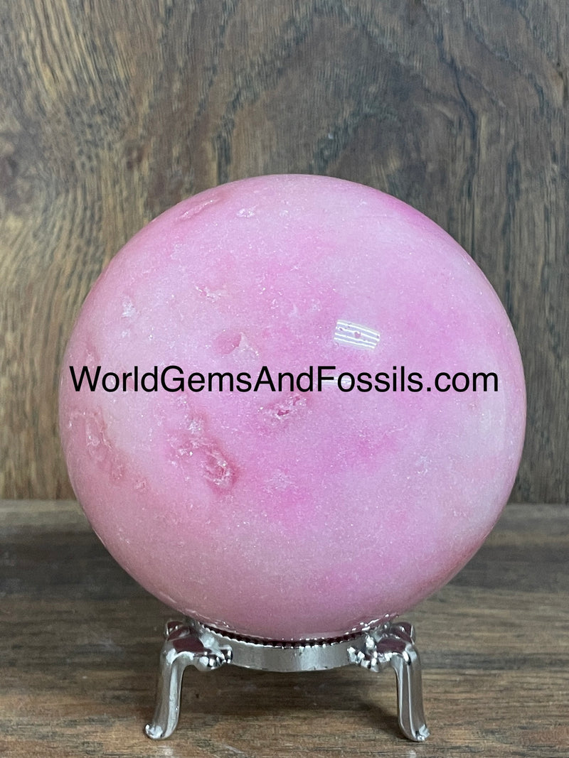 Pink Amethyst Sphere 85mm-90mm Dyed