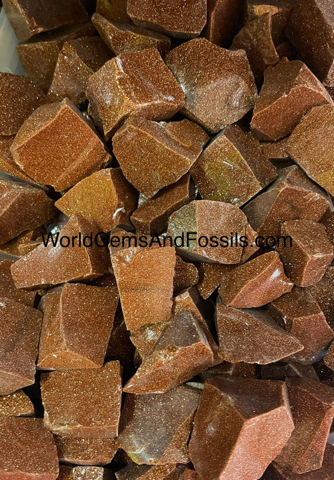 Red Goldstone Rough Stone 1 lb