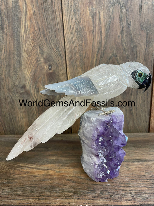 Crystal Bird On Stand  #7  Small