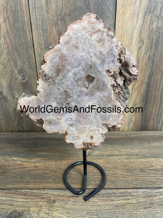 Pink Amethyst On Stand  11”  #1