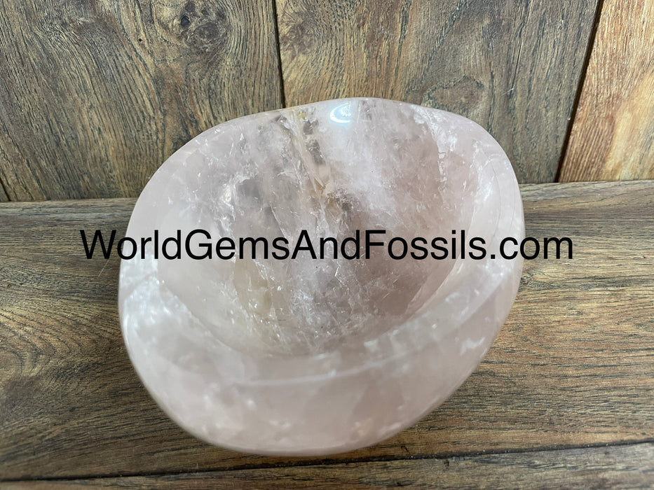 Rose Quartz Bowl  8” #6