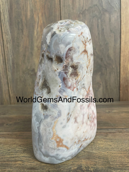 Pink Amethyst Free Form 7”  #1