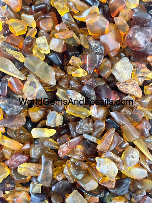 Amber Chip Stone 7-17mm, 8 oz