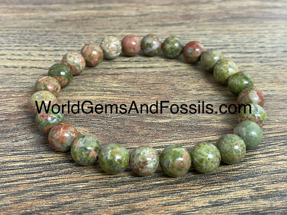 Unakite Bracelet 8mm