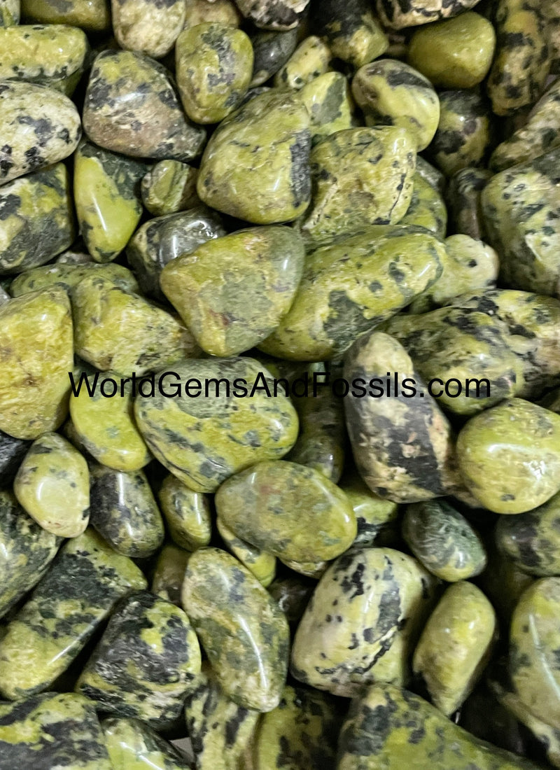 Nephrite Jade Tumble Stone 1lb  Light