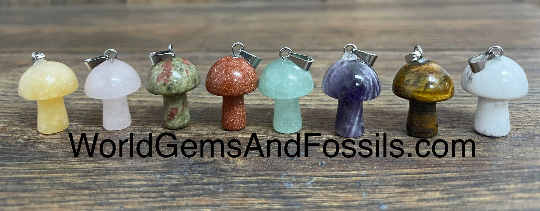 Mushroom Pendant Assorted 5pc