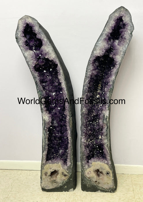 Amethyst Cathedral Pair 50.5” (4.2 feet) FREE Shipping