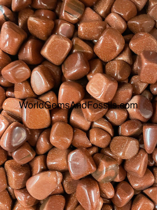 Red Goldstone Tumbled Stone 1 lb